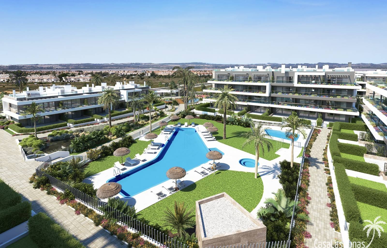 Neubauwohnungen mit 2 Schlafzimmern und 1 Bad und Terrasse in Torrevieja. Dieses schöne Apartment verfügt über 2 Schlafzimmer und 1 Badezimmer sowie