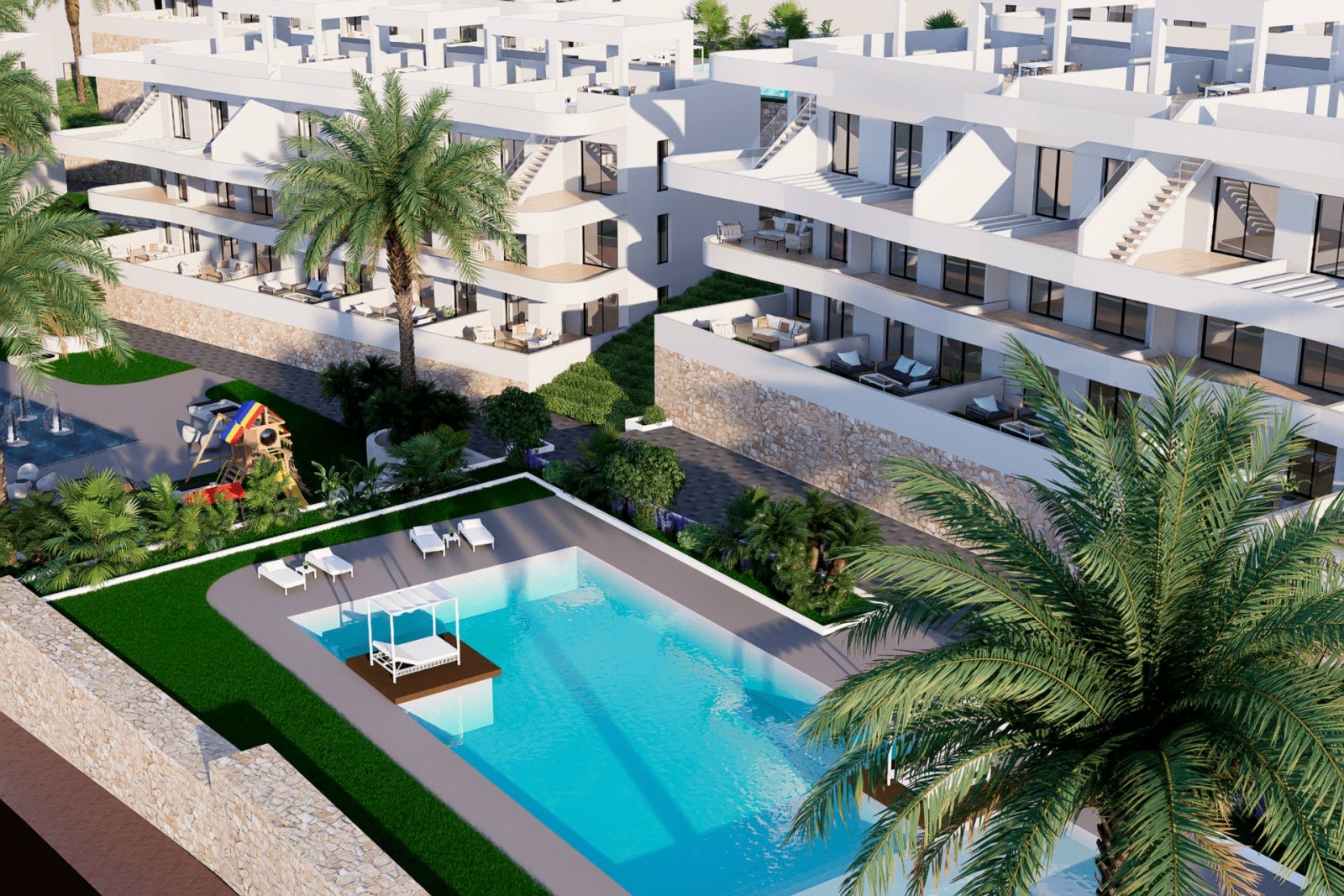 In der charmanten Stadt Finestrat gelegen, bietet diese Wohnanlage eine Vielzahl von Wohnmöglichkeiten, darunter Apartments, Erdgeschosswohnungen und