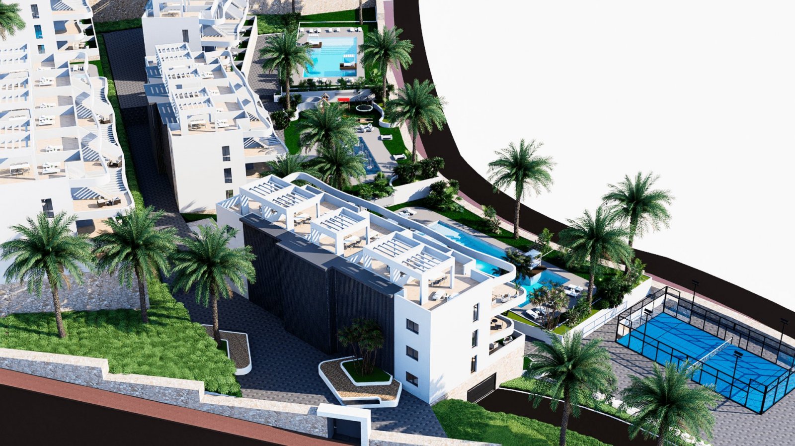 In der charmanten Stadt Finestrat gelegen, bietet diese Wohnanlage eine Vielzahl von Wohnmöglichkeiten, darunter Apartments, Erdgeschosswohnungen und