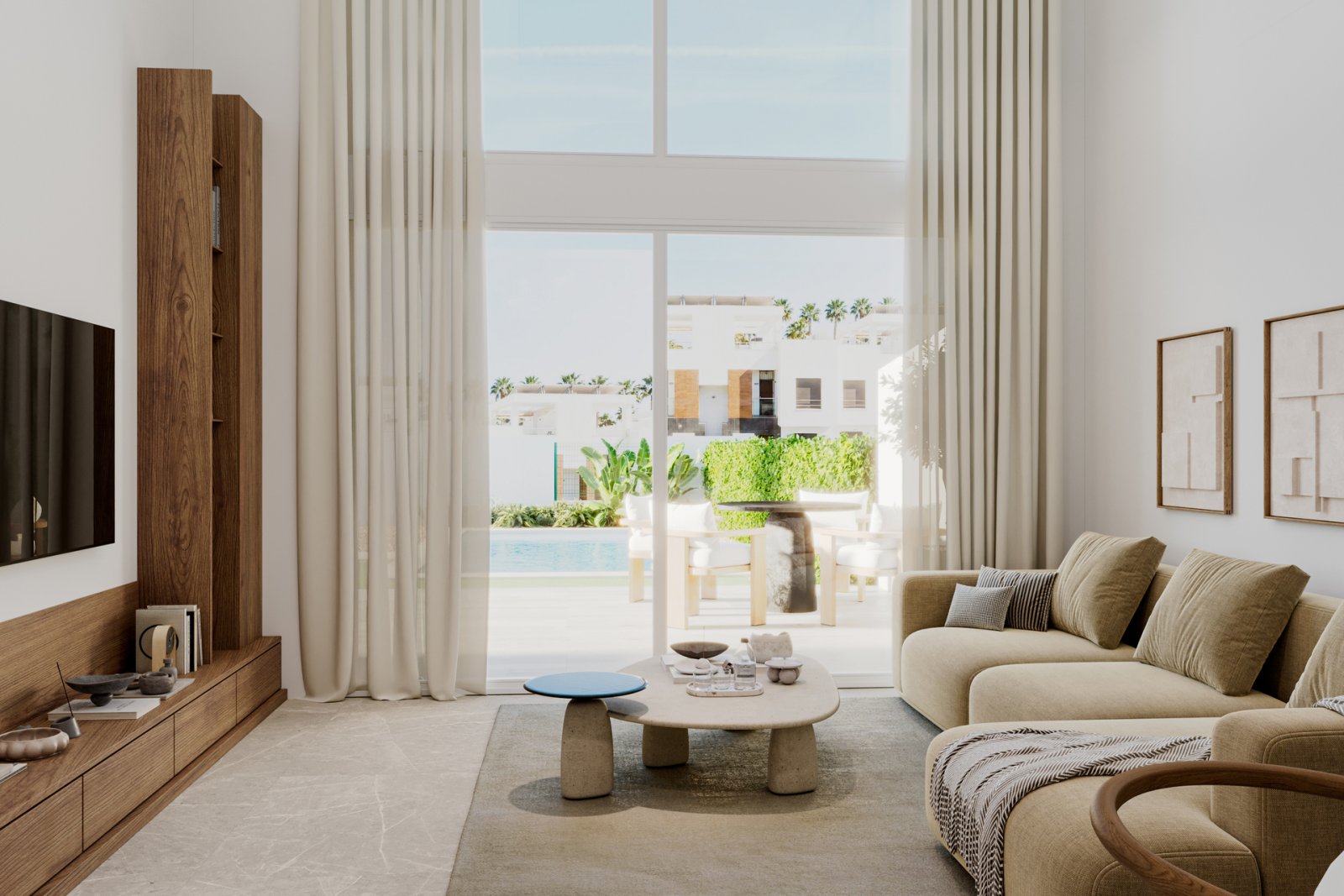 In der prestigeträchtigen Umgebung von La Finca Golf gelegen, bietet diese Wohnanlage eine exklusive Auswahl von 18 Residenzen, verteilt auf Doppelha