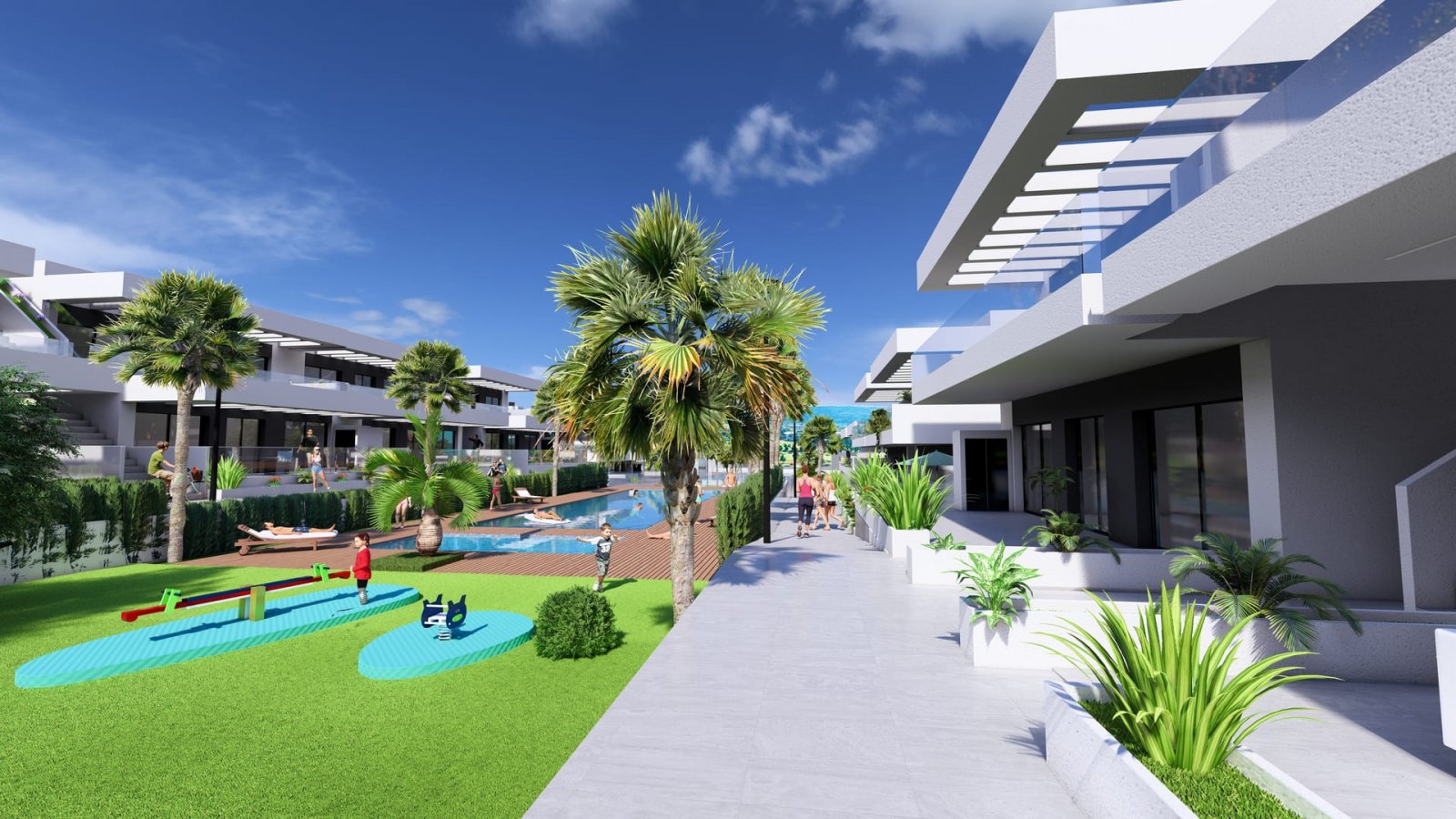 In der prestigeträchtigen Umgebung von La Finca Golf gelegen, bietet diese Wohnanlage 38 Bungalows, die für diejenigen entworfen wurden, die einen ex