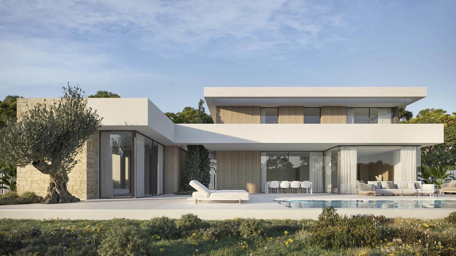 Diese Villa befindet sich in der charmanten Stadt Teulada und bietet eine privilegierte Umgebung für diejenigen, die Ruhe und Komfort suchen. Mit ein