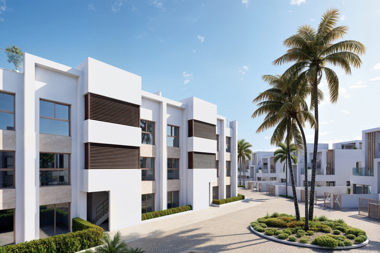 In der charmanten Stadt Los Alcázares gelegen, bietet diese exklusive Wohnanlage eine Auswahl von 32 Wohneinheiten, darunter Apartments, Erdgeschosse
