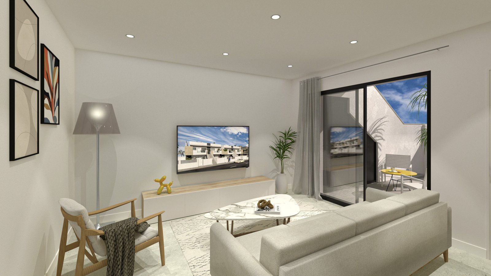 In San Pedro del Pinatar gelegen, bieten diese exklusiven Bungalows ein einzigartiges Wohnerlebnis. Mit nur 7 verfügbaren Einheiten ist jeder Bungalo