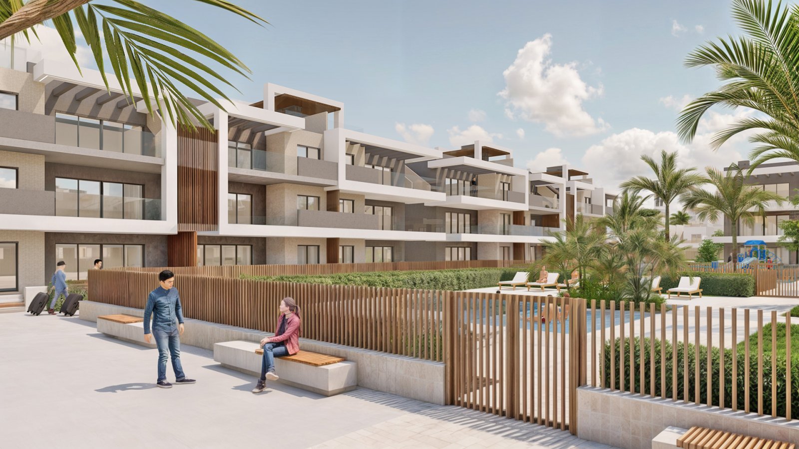 Im charmanten Ort Pilar de la Horadada gelegen, bietet dieses exklusive Bungalow-Ensemble ein einzigartiges Wohnerlebnis. Mit nur sieben verfügbaren