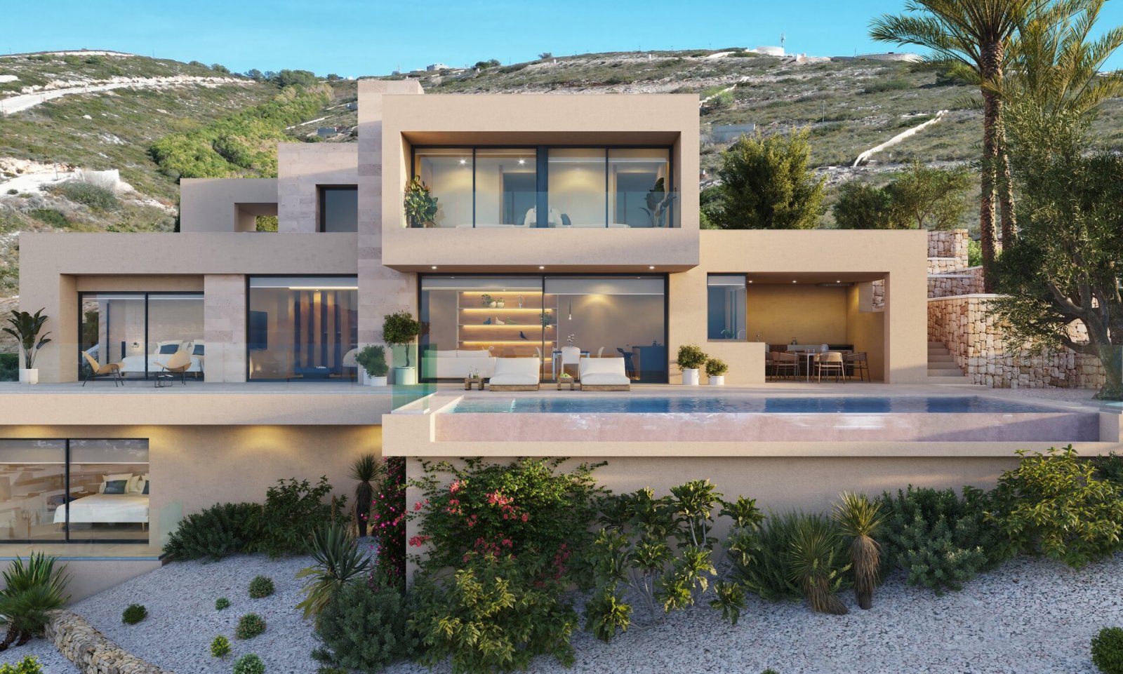 Cumbre del Sol:  In der exklusiven Gegend von Cumbre del Sol gelegen, bietet diese Villa ein einzigartiges Wohnerlebnis mit Meerblick. Die Immobilie befindet sich nur 