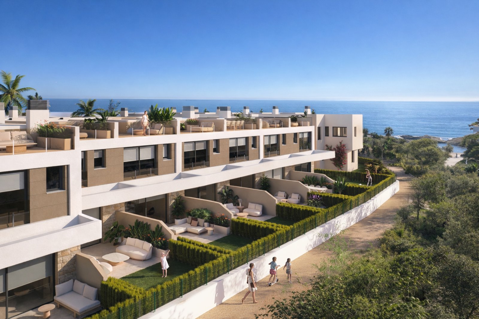 El Campello:  In der privilegierten Gegend von El Campello gelegen, bietet diese exklusive Kollektion von 14 Reihenhäusern ein einzigartiges Wohnerlebnis in erster 