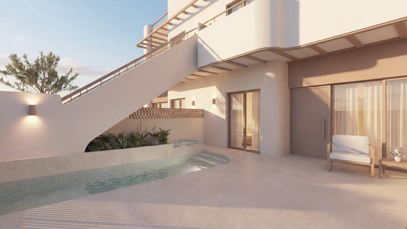 Im charmanten Ort Pilar de la Horadada gelegen, bietet diese Wohnanlage eine exklusive Auswahl von 8 Bungalows. Für diejenigen, die ein perfektes Gle