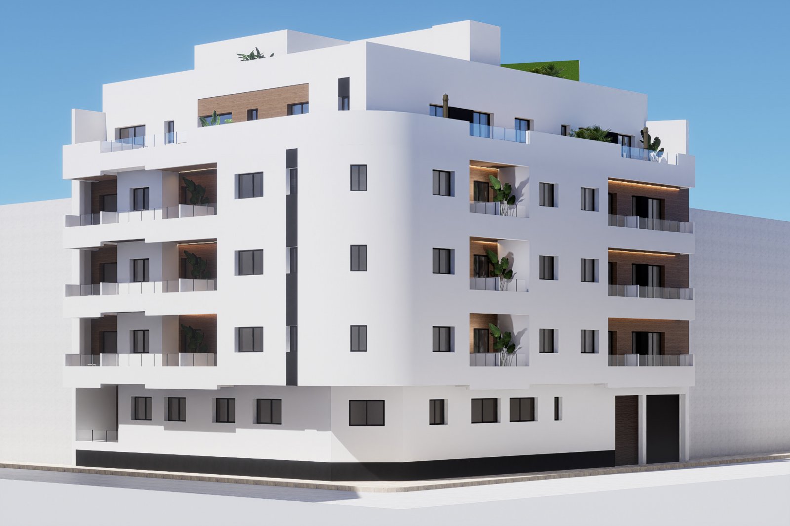 In der charmanten Stadt Torrevieja gelegen, bietet diese Wohnanlage eine Auswahl von 21 Wohnungen, darunter Apartments, Erdgeschosse und Penthäuser. 