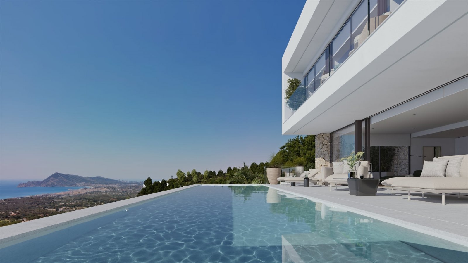 In der charmanten Stadt Altea gelegen, bieten diese exklusiven Villen eine privilegierte Lage mit Meerblick. Mit nur zwei verfügbaren Einheiten ist j