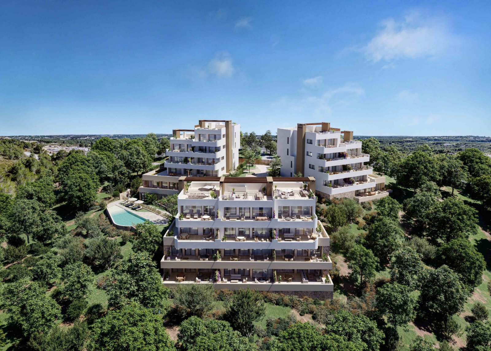Die exklusive Wohnanlage Buganvilla liegt eingebettet in den renommierten Las Colinas Golf & Country Club und bietet eine Auswahl an eleganten Ap