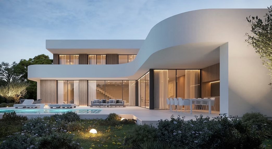In der charmanten Ortschaft Moraira gelegen, bietet diese exklusive Villa eine außergewöhnliche Lebensumgebung. Mit nur 2 km Entfernung zum Meer ist