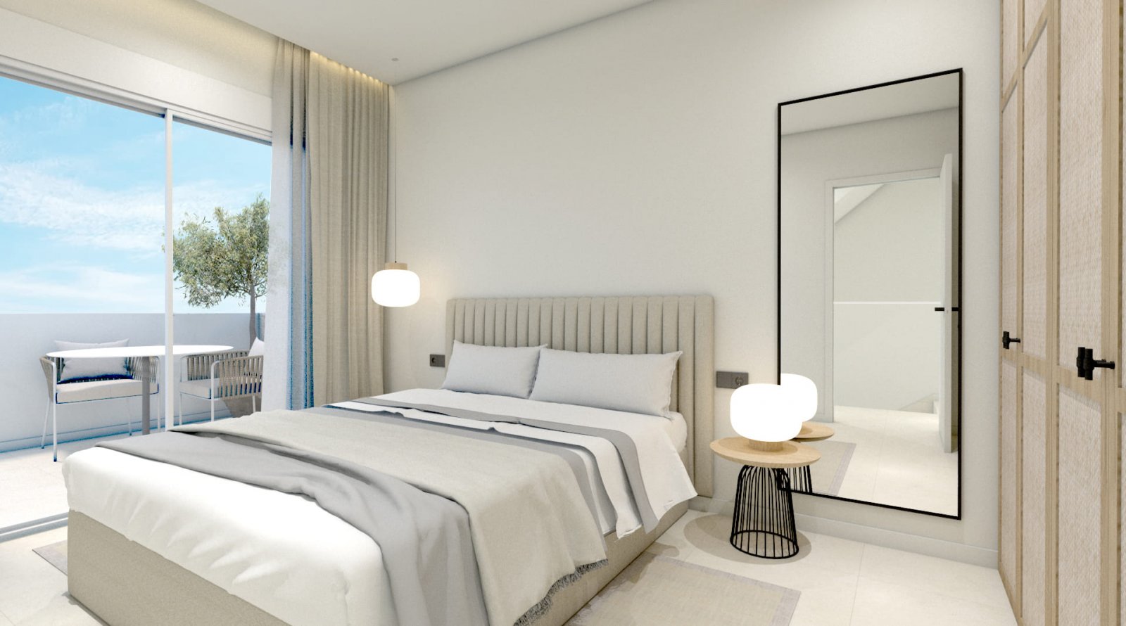 Gelegen im charmanten Torre de la Horadada, bietet dieses exklusive Immobilienangebot zwei Arten von Residenzen: Freistehend und Reihenhaus. Beide Op