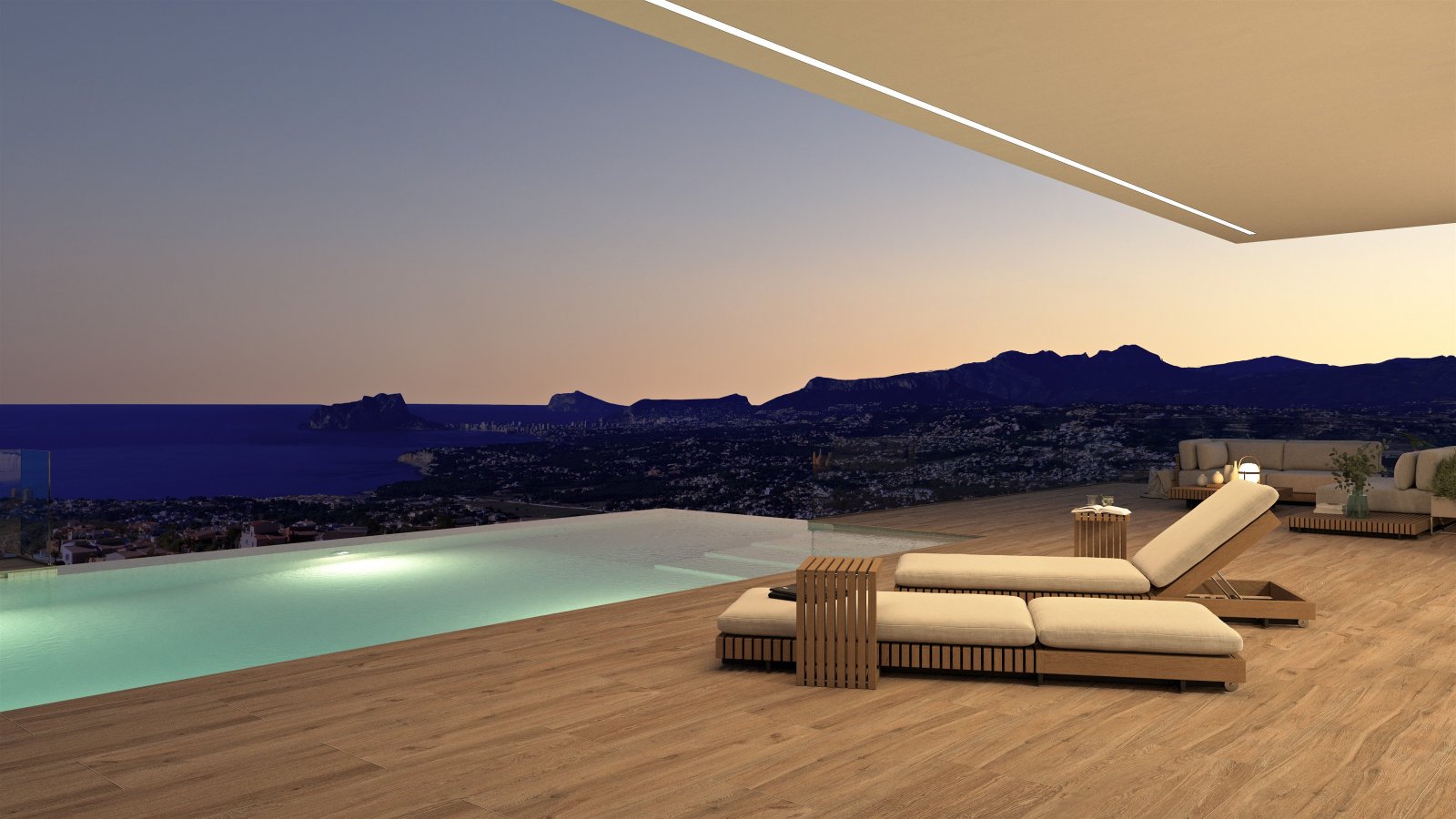 In der prestigeträchtigen Gegend von Cumbre del Sol gelegen, bietet diese Villa ein außergewöhnliches Wohnerlebnis mit Meerblick. Die Immobilie befin