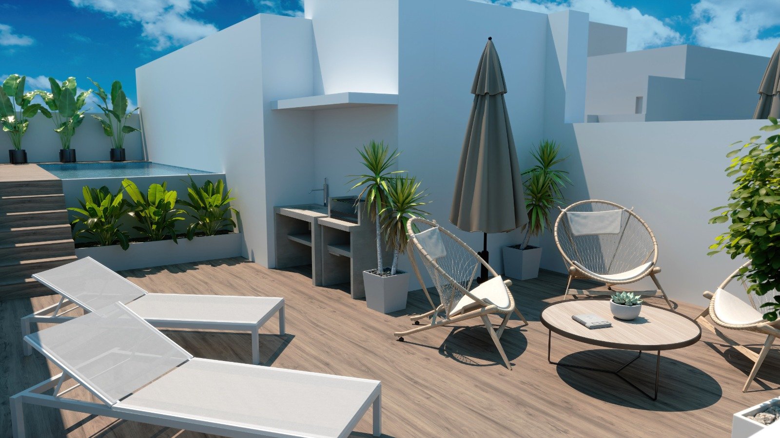 In der charmanten Stadt Torrevieja gelegen, bietet diese exklusive Wohnanlage eine Auswahl an Apartments, Erdgeschossen und Penthäusern. Mit insgesam