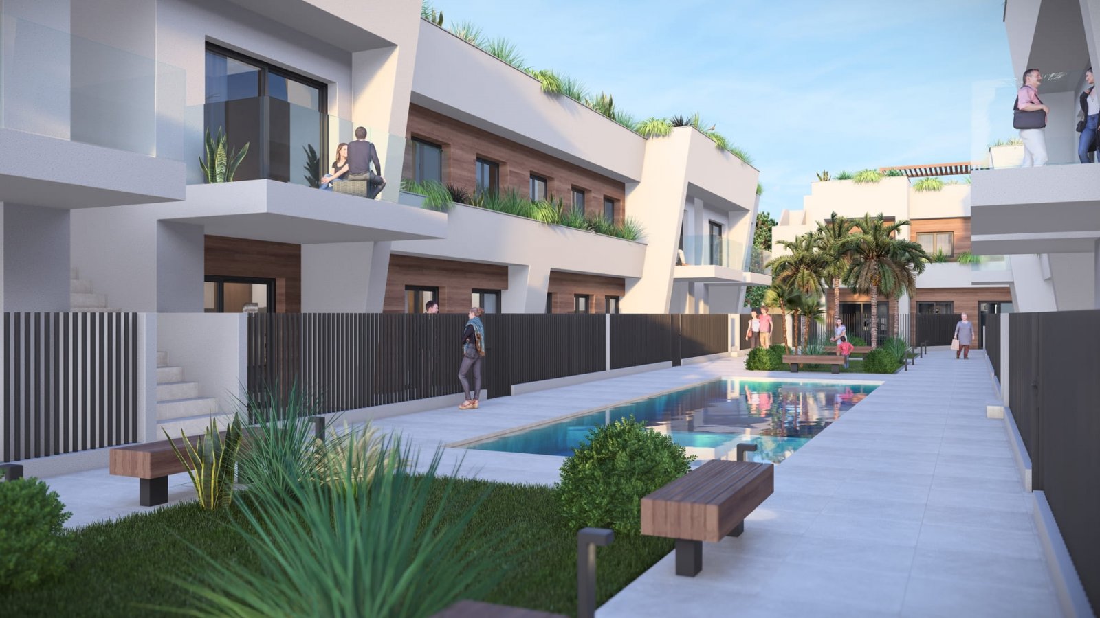 Torre Pacheco:  Im charmanten Ort Torre-Pacheco gelegen, bietet diese Wohnanlage eine Auswahl von 24 High-Bungalow- und Low-Bungalow-Wohnungen. Diese Immobilien sind 