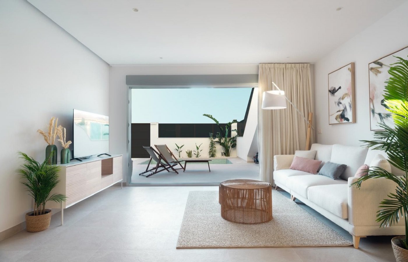In der charmanten Stadt San Pedro del Pinatar gelegen, bietet diese Wohnanlage eine exklusive Auswahl von 10 High-Bungalow- und Low-Bungalow-Immobili