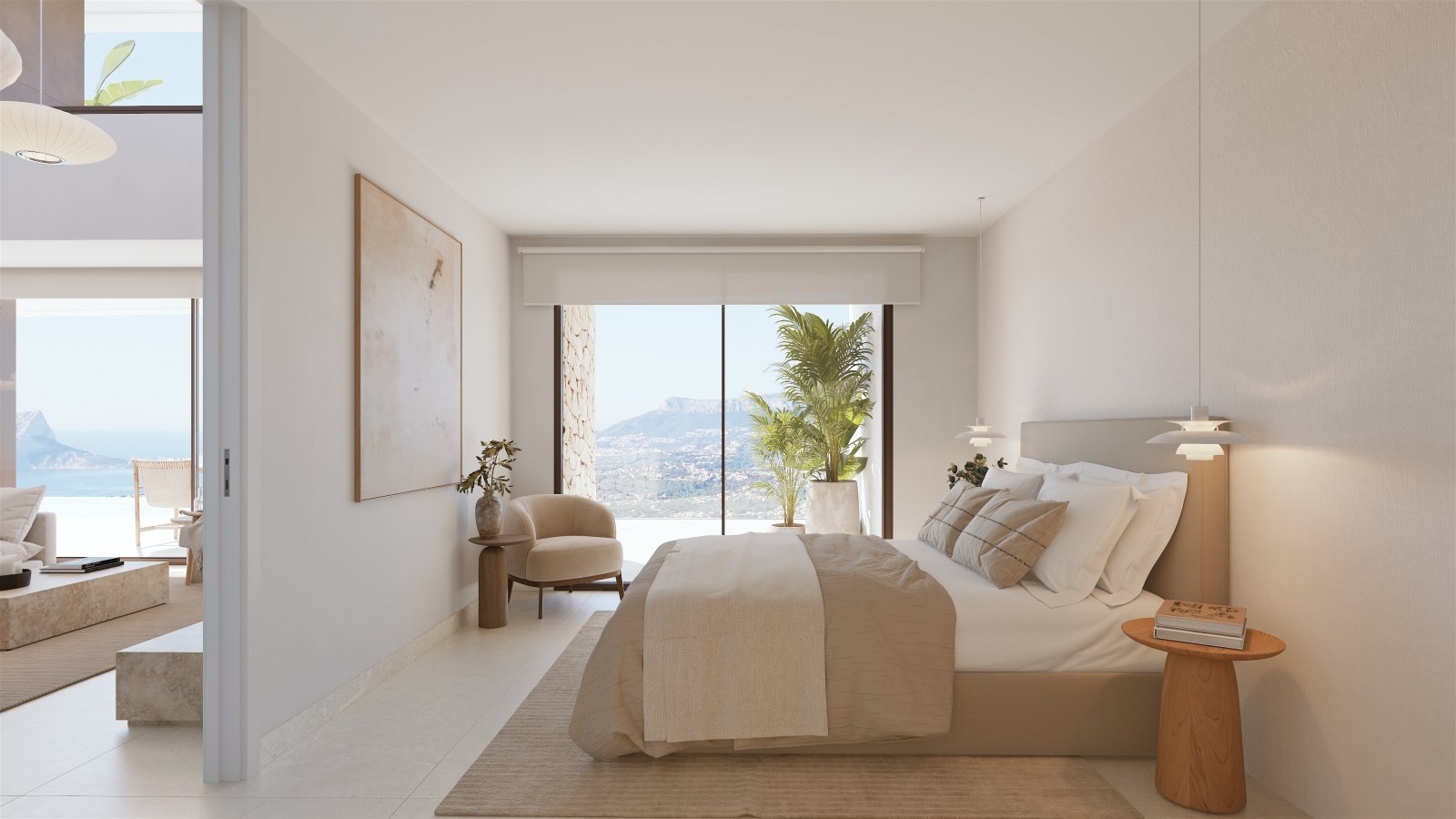 In der exklusiven Gegend von Cumbre del Sol gelegen, bietet diese Villa ein unvergleichliches Wohnerlebnis. Mit Meerblick befindet sich diese Immobil