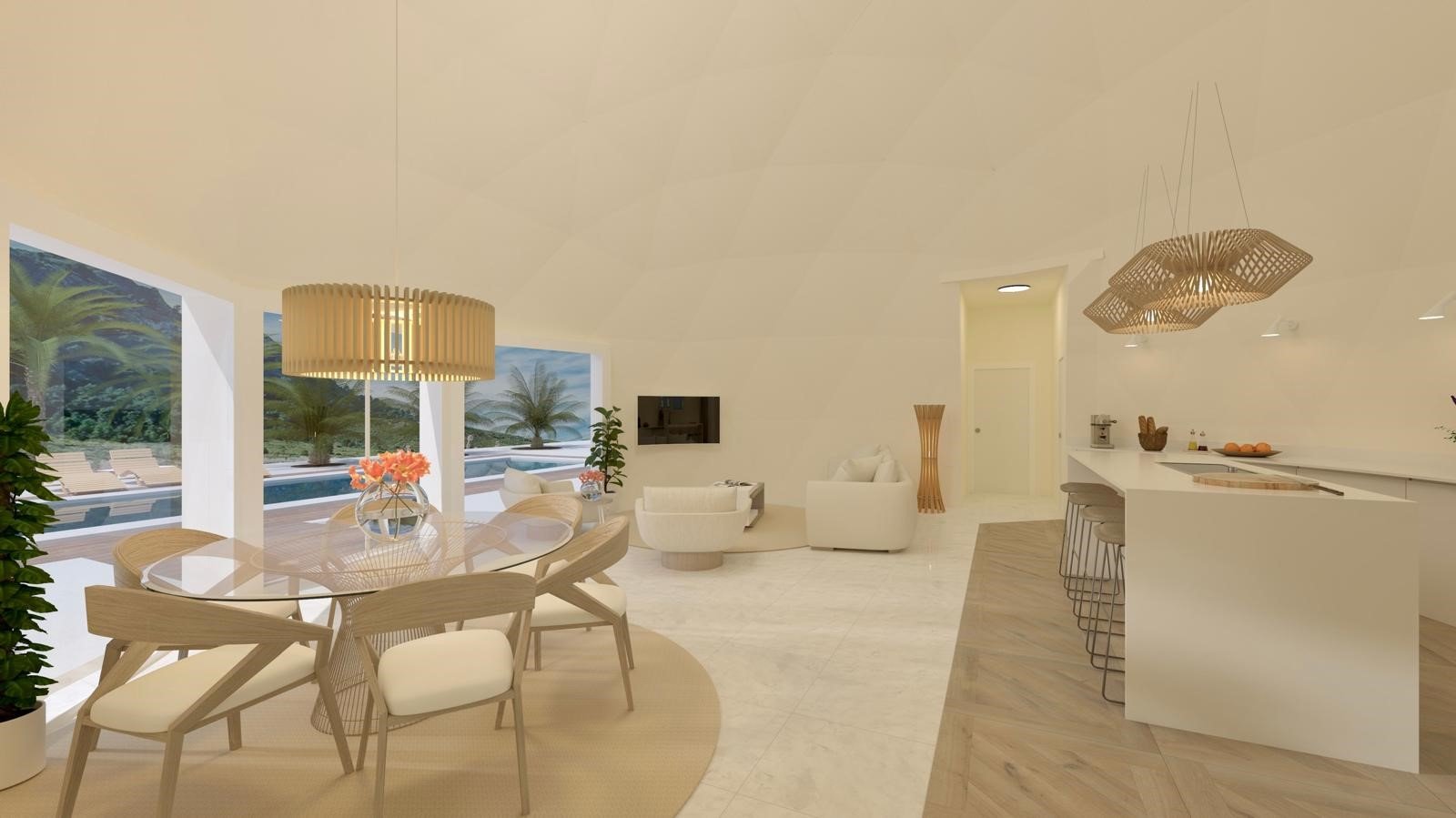   Unique Off-Plan Geodesic Eco Home Near Pinoso&amp;#13;&amp;#13;
Discover a truly unique home concept with this impressive off-plan geodesi