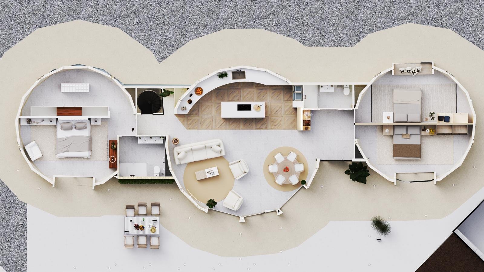   Unique Off-Plan Geodesic Eco Home Near Pinoso&amp;#13;&amp;#13;
Discover a truly unique home concept with this impressive off-plan geodesi
