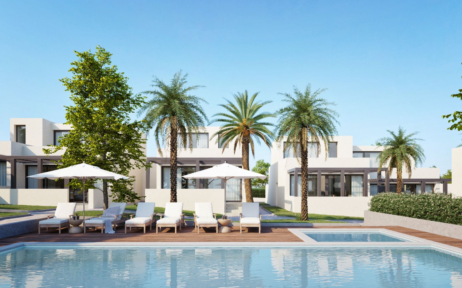 La Manga Club:  In der historischen Stadt Cartagena gelegen, bieten diese Reihenhäuser eine perfekte Kombination aus Komfort und Stil. Mit insgesamt fünf verfügbaren 