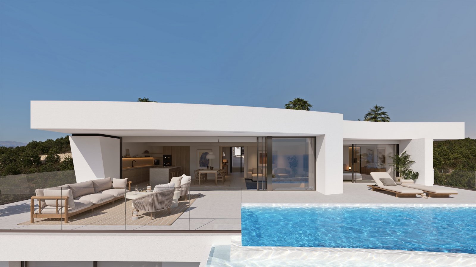  In der exklusiven Gegend von Cumbre del Sol gelegen, bietet diese Villa ein einzigartiges Wohnerlebnis mit Meerblick. Die Immobilie, die für diejenig