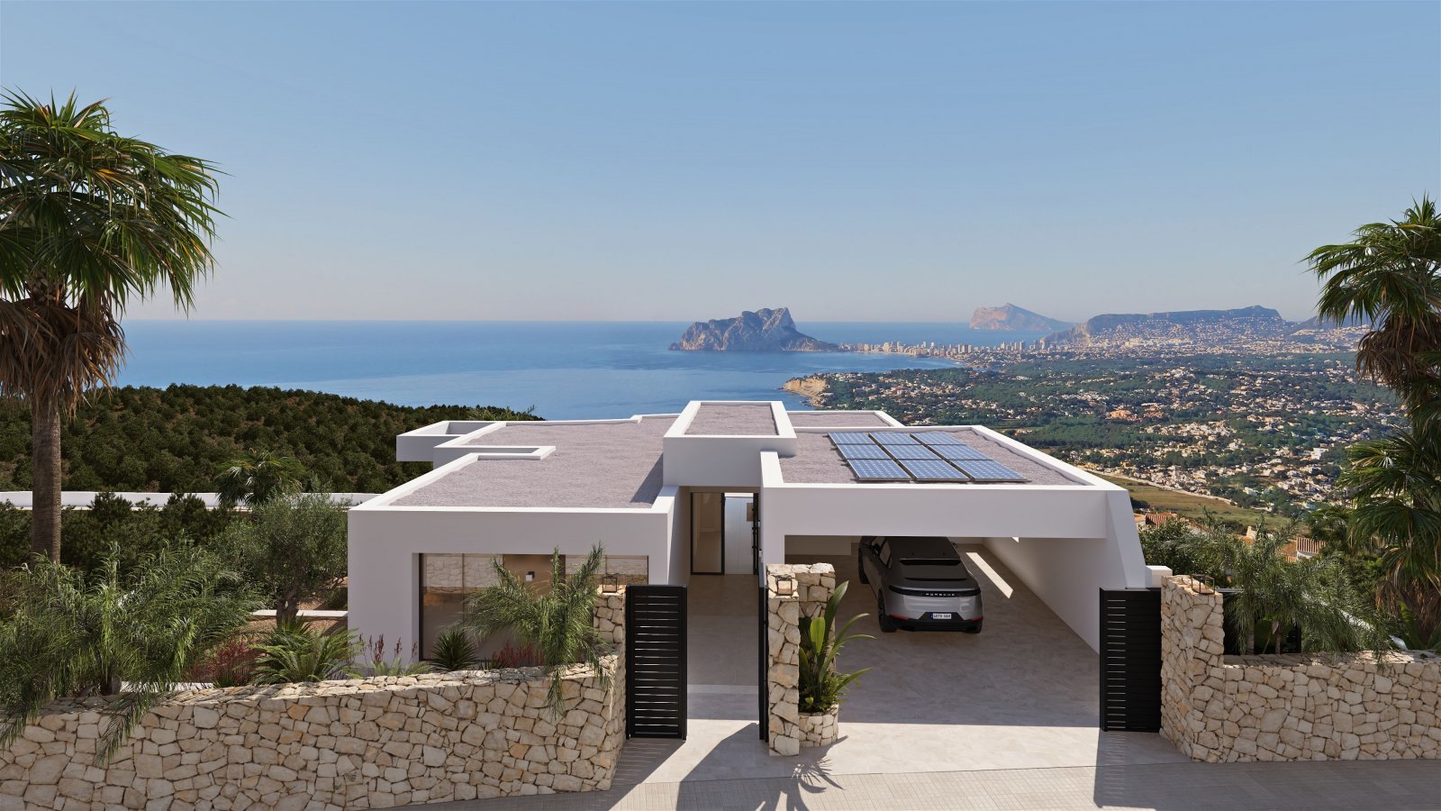  In der exklusiven Gegend von Cumbre del Sol gelegen, bietet diese Villa ein einzigartiges Wohnerlebnis mit Meerblick. Die Immobilie, die für diejenig