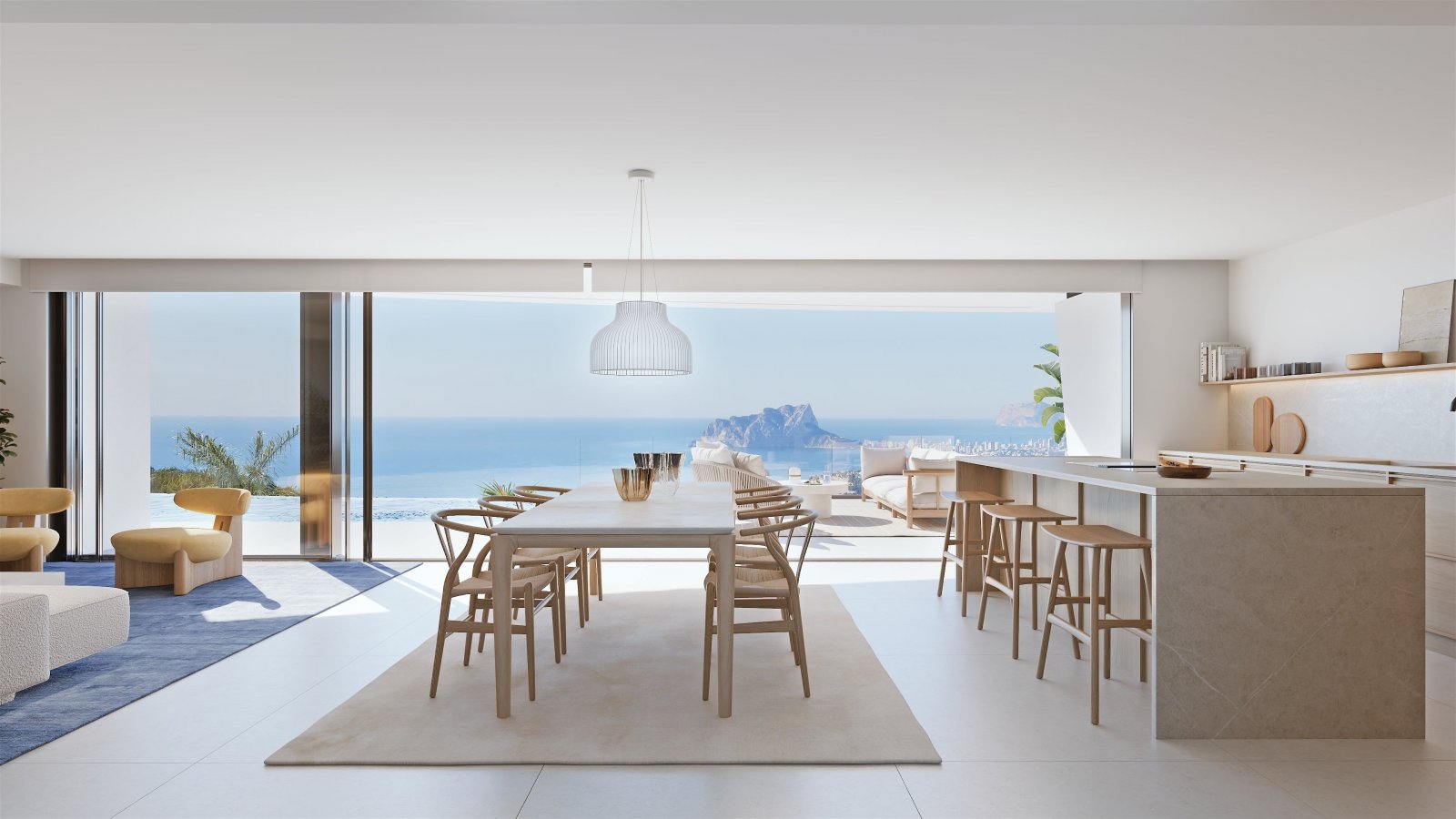  In der exklusiven Gegend von Cumbre del Sol gelegen, bietet diese Villa ein einzigartiges Wohnerlebnis mit Meerblick. Die Immobilie, die für diejenig