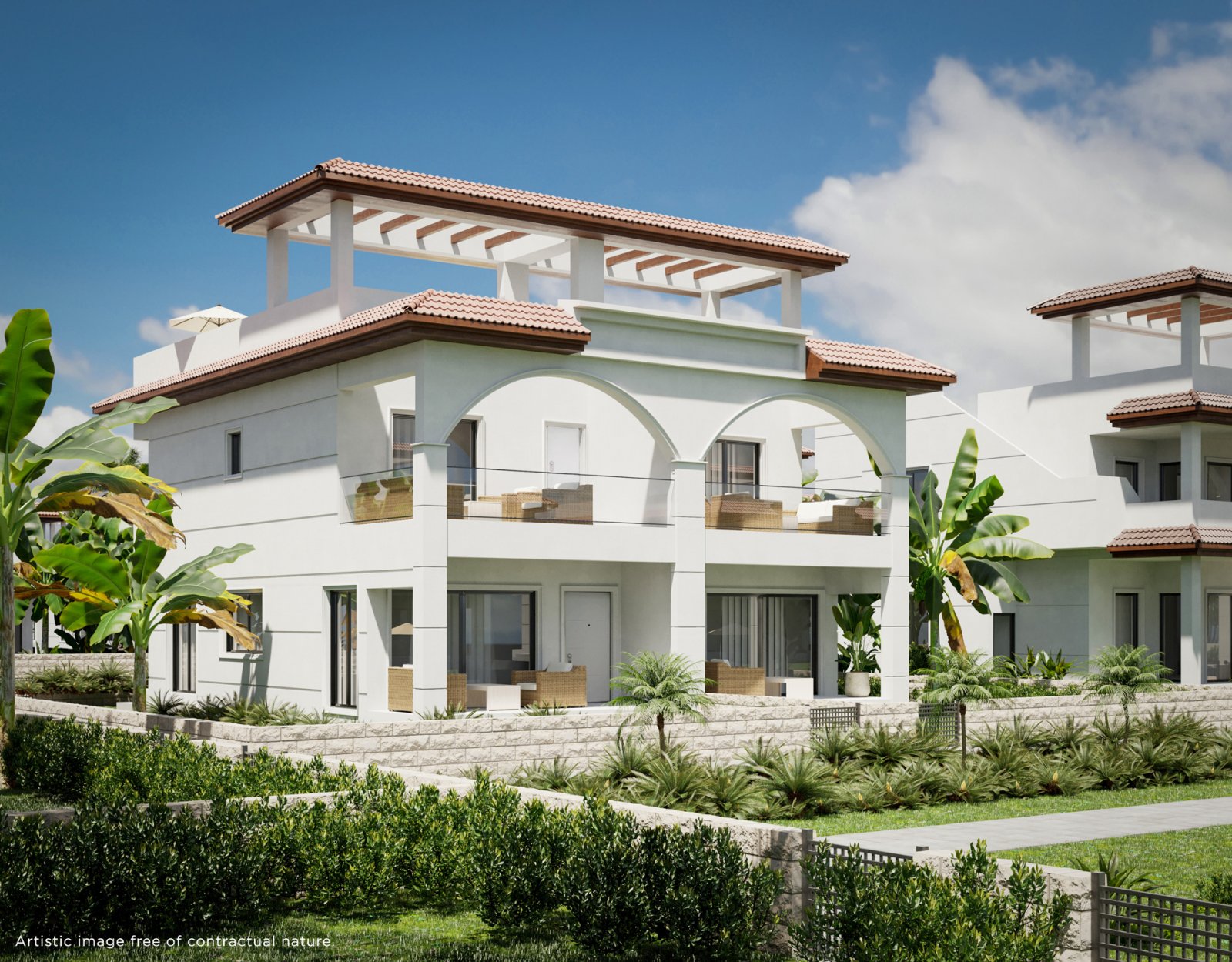 In der charmanten Ciudad Quesada gelegen, bietet diese exklusive Wohnanlage 21 Bungalows, die für maximalen Komfort und Funktionalität entworfen wurd