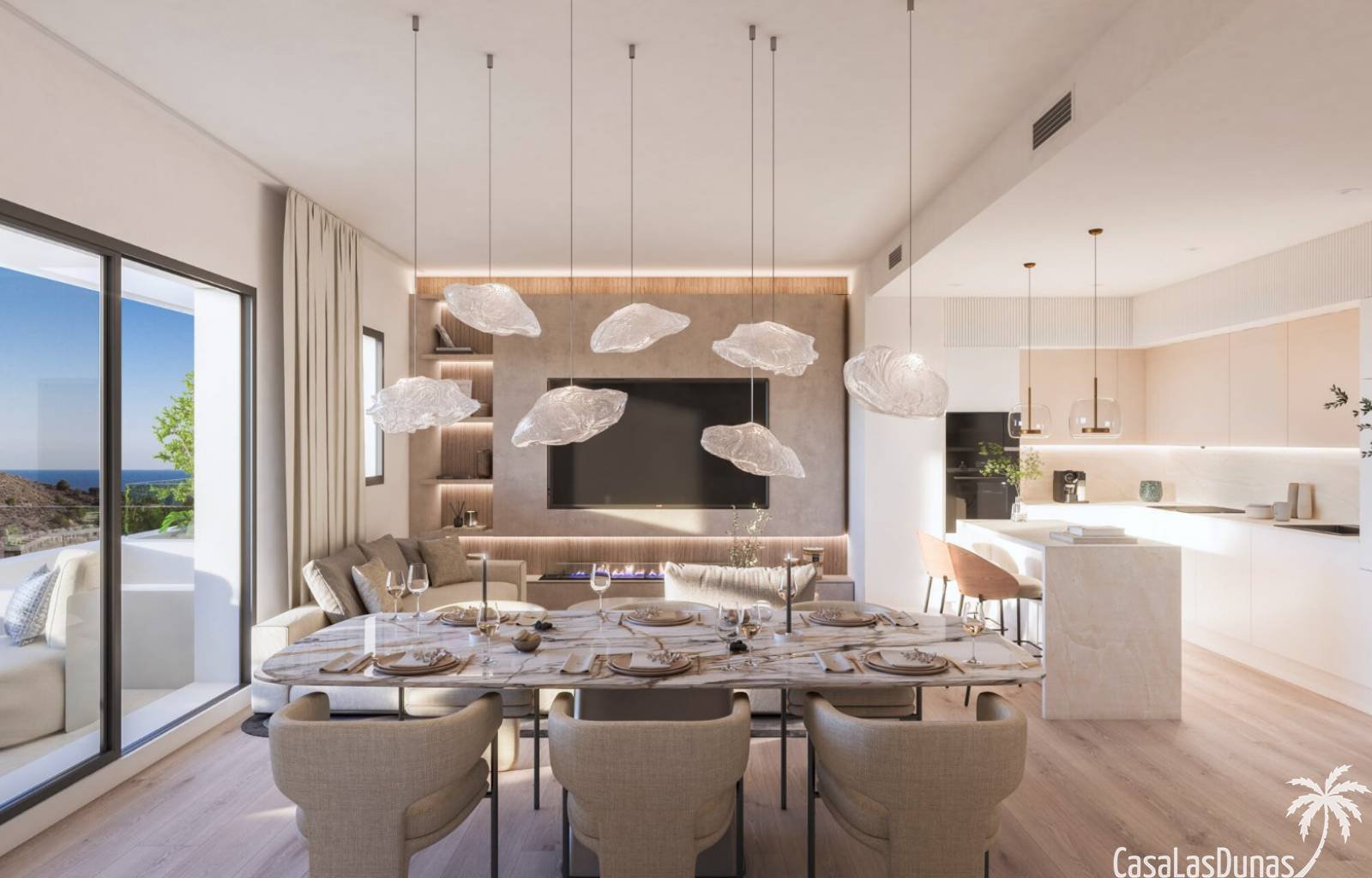 Dieses exklusive Projekt zeichnet sich durch innovative und elegante Architektur aus und umfasst 164 Wohnungen und Penthäuser mit 1, 2 und 3 Schlafzi