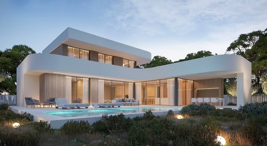 In der charmanten Ortschaft Moraira gelegen, bietet diese exklusive Villa eine außergewöhnliche Lebensumgebung. Mit nur 2 km Entfernung zum Meer ist