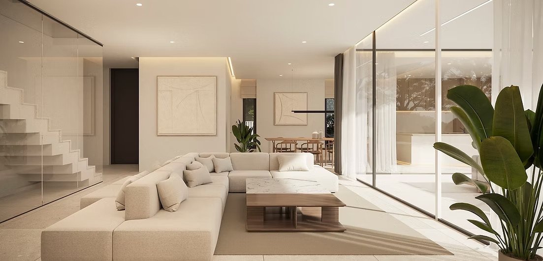 In der charmanten Ortschaft Moraira gelegen, bietet diese exklusive Villa eine außergewöhnliche Lebensumgebung. Mit nur 2 km Entfernung zum Meer ist