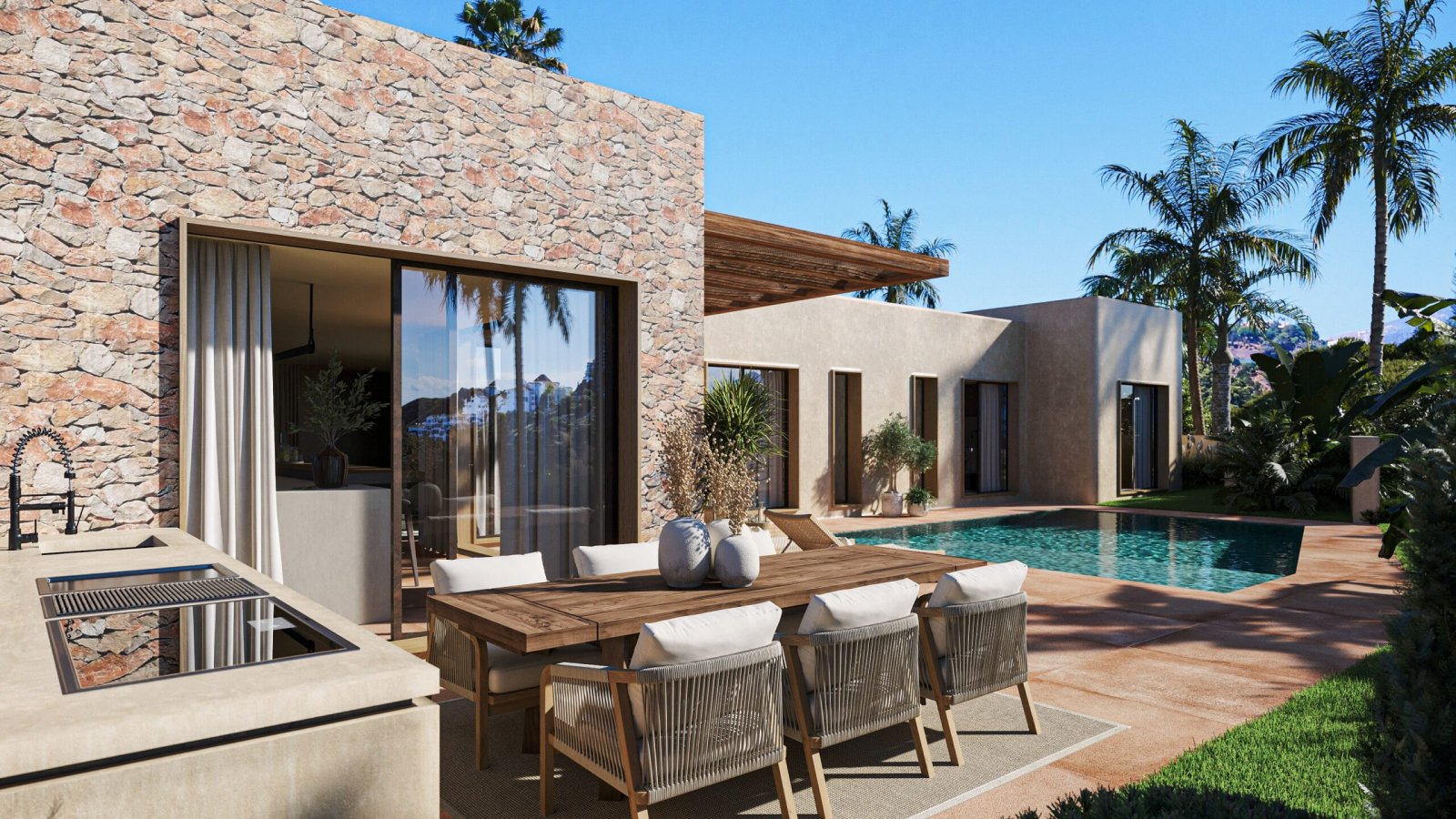 Diese Villa befindet sich in der exklusiven Gegend von Dehesa de Campoamor und bietet eine privilegierte Umgebung für diejenigen, die Ruhe und Komfor