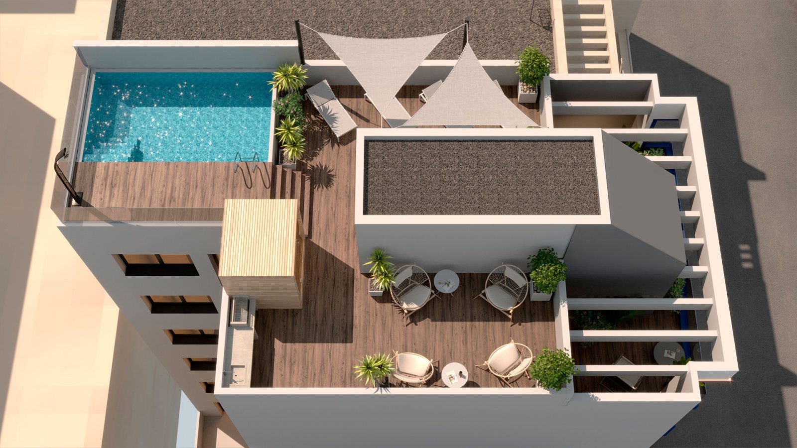 In der charmanten Stadt Torrevieja gelegen, bietet diese exklusive Wohnanlage eine Auswahl an Apartments und Penthäusern, die darauf ausgelegt sind,