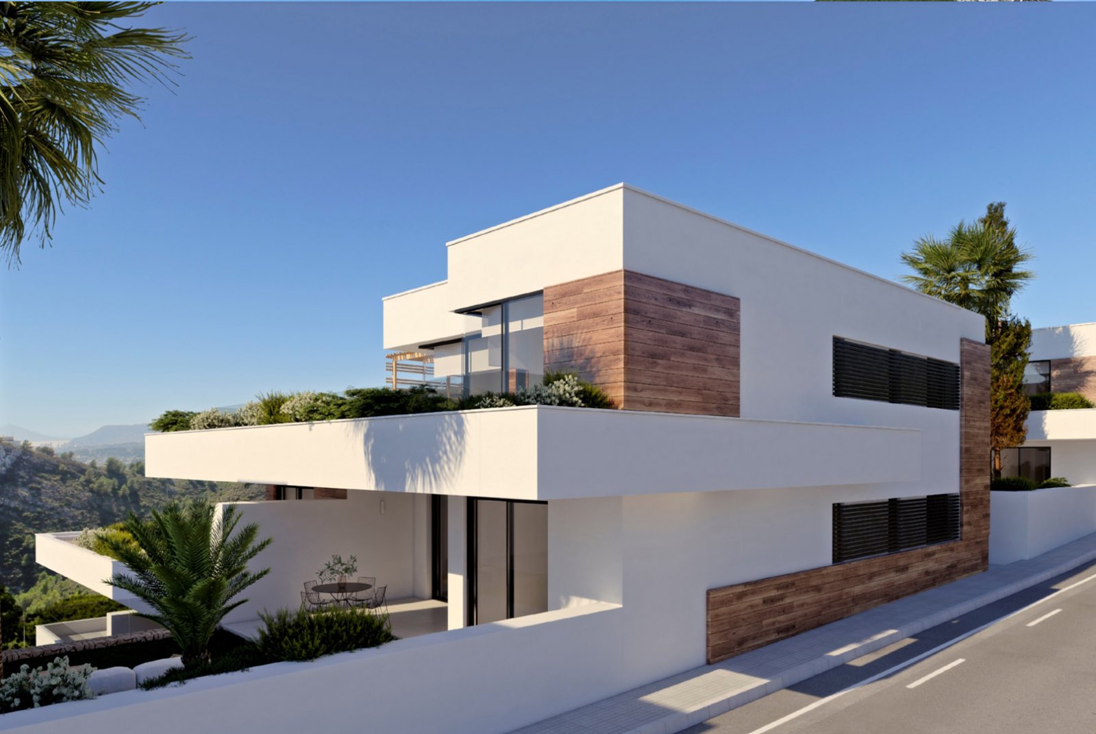 In der exklusiven Gegend von Cumbre del Sol gelegen, bietet diese Wohnanlage eine Auswahl von 11 Immobilien, darunter Apartments, Erdgeschosse und Pe