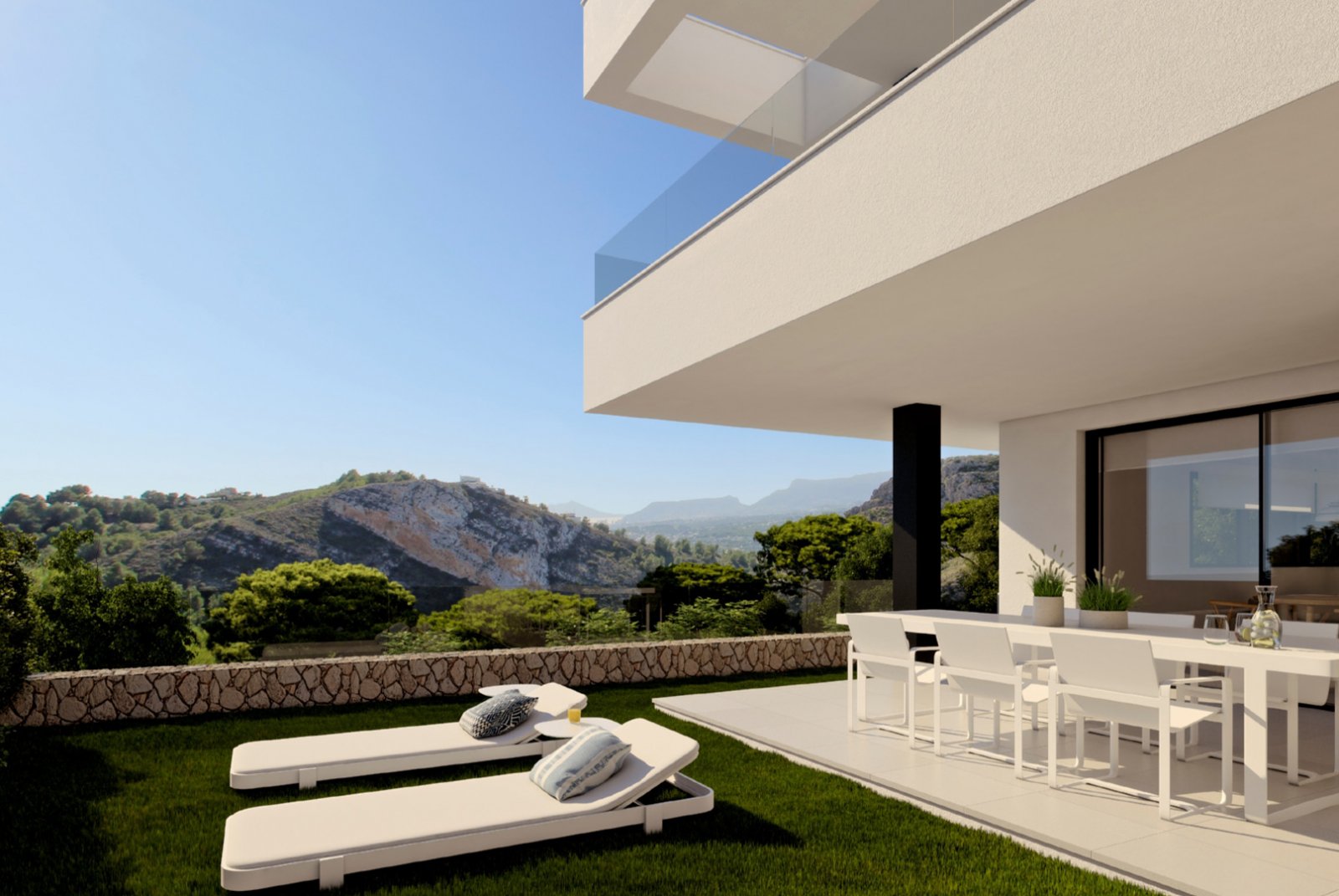 In der exklusiven Gegend von Cumbre del Sol gelegen, bietet diese Wohnanlage eine Auswahl von 11 Immobilien, darunter Apartments, Erdgeschosse und Pe