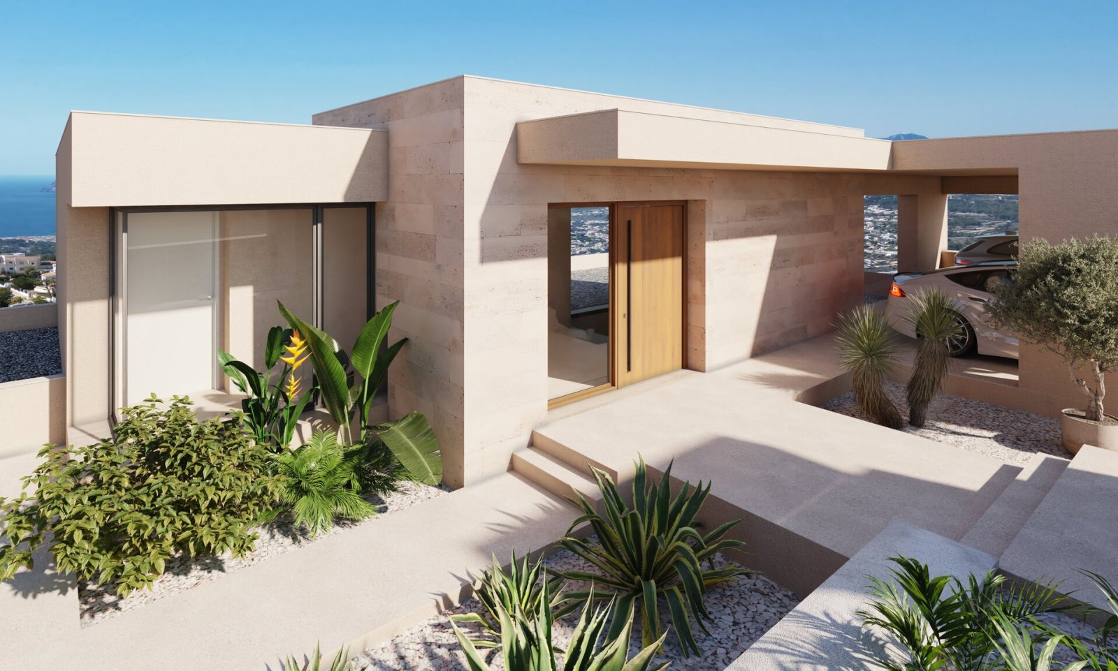  In der exklusiven Gegend von Cumbre del Sol gelegen, bietet diese Villa ein einzigartiges Wohnerlebnis mit Meerblick. Die Immobilie befindet sich nur