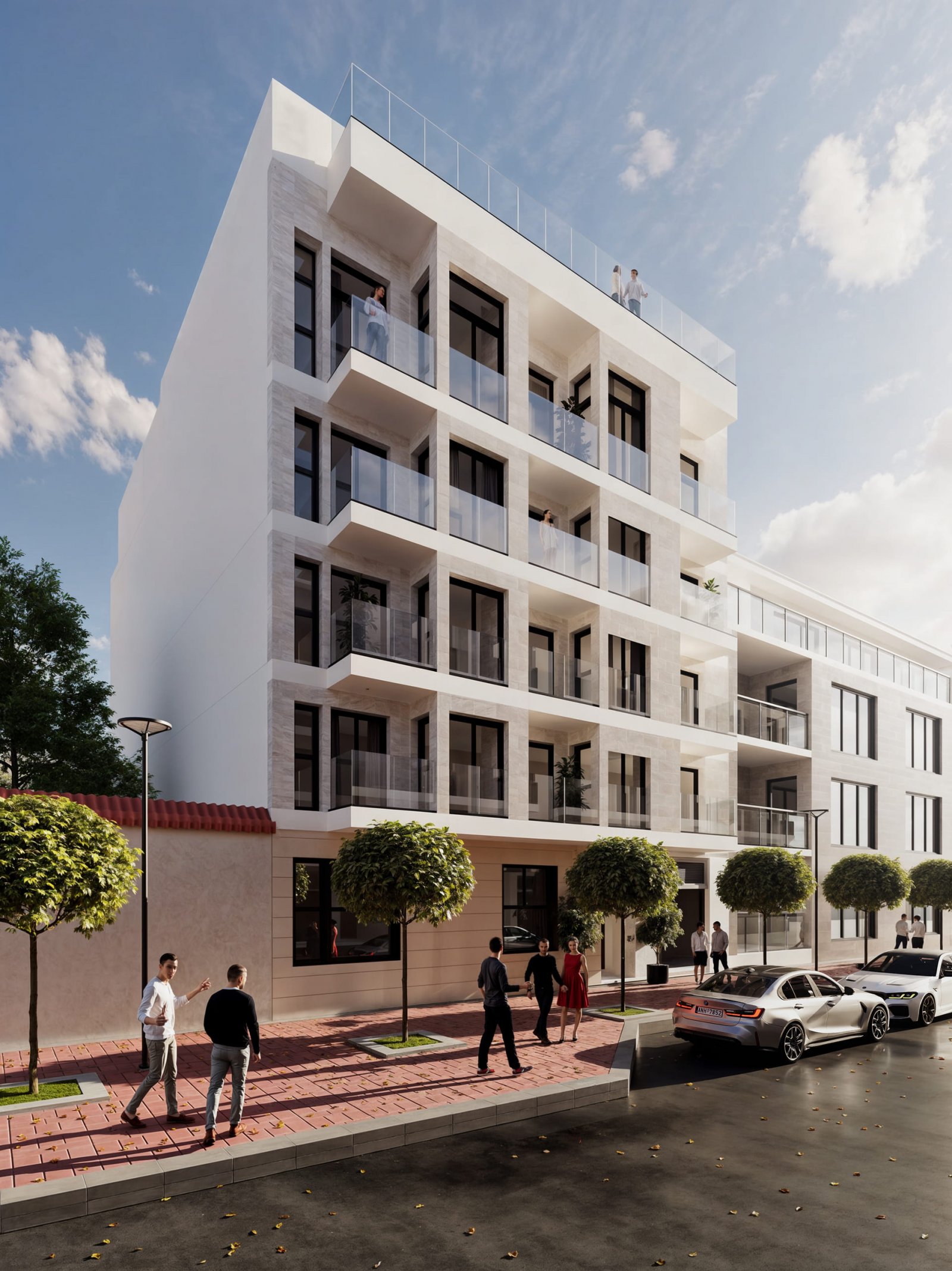 Im Herzen von Guardamar del Segura und nur 600 Meter vom Strand entfernt, verbindet dieser exklusive Neubau zeitgenössisches Design, Funktionalität u