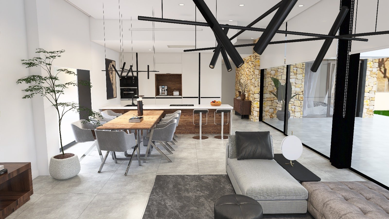 In der charmanten Stadt Pinoso gelegen, bietet dieses freistehende Chalet eine perfekte Kombination aus Komfort und Stil. Mit einer durchdachten Raum
