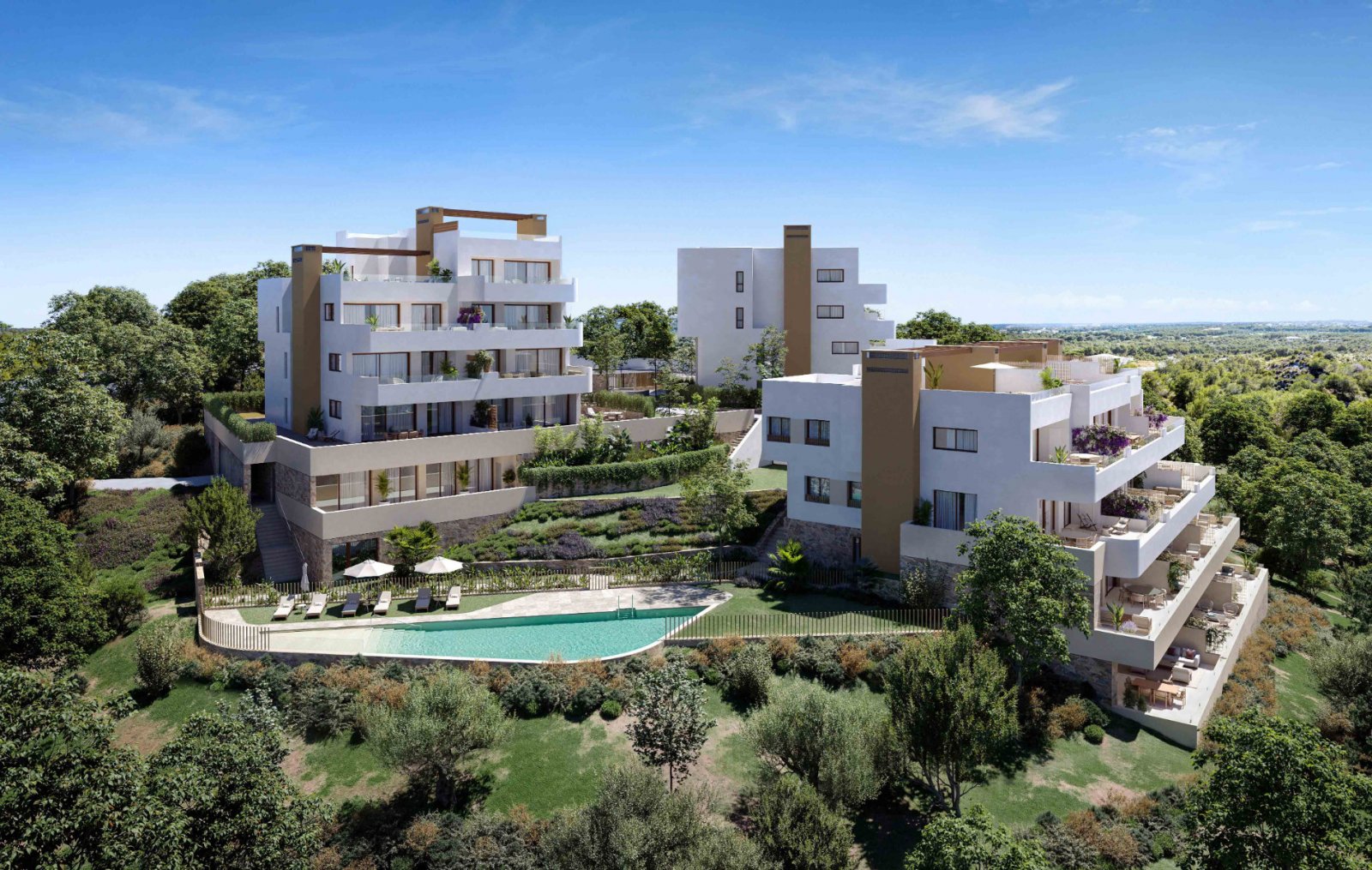 Die exklusive Wohnanlage Buganvilla liegt eingebettet in den renommierten Las Colinas Golf & Country Club und bietet eine Auswahl an eleganten Ap