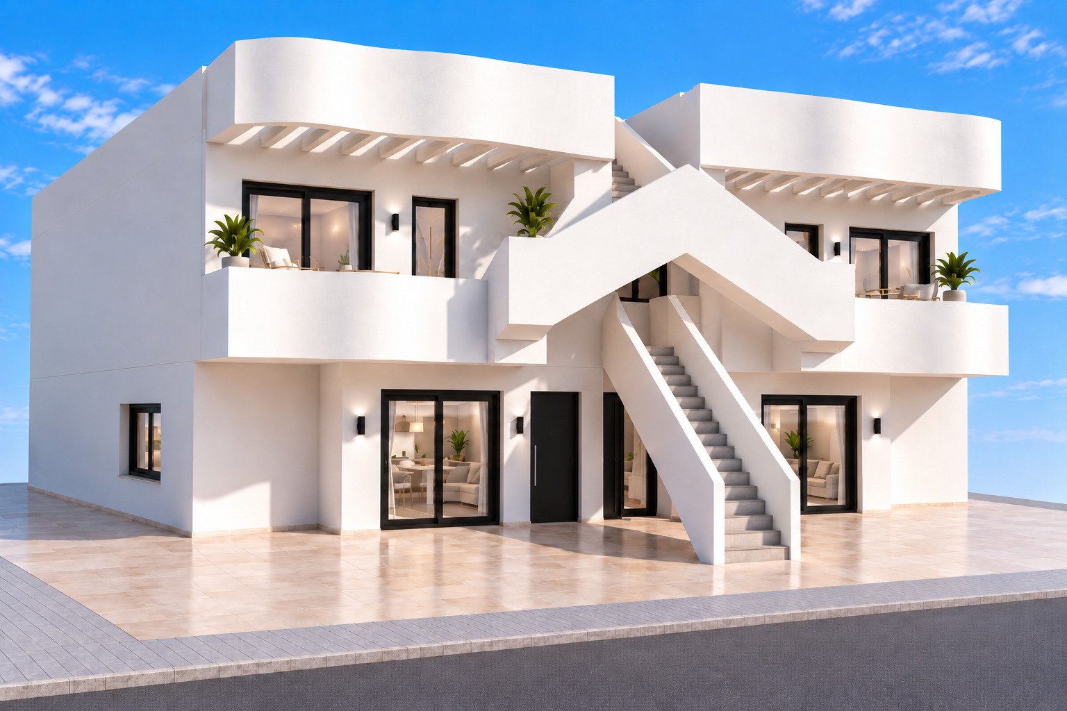 Im charmanten Ort San Pedro del Pinatar gelegen, bieten diese exklusiven Bungalows eine einzigartige Gelegenheit, das Leben an der Costa Cálida zu ge