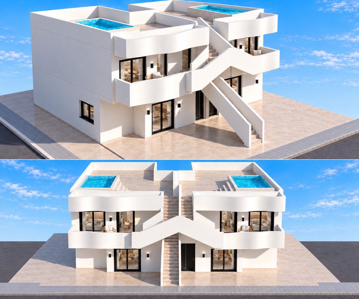 Im charmanten Ort San Pedro del Pinatar gelegen, bieten diese exklusiven Bungalows eine einzigartige Gelegenheit, das Leben an der Costa Cálida zu ge