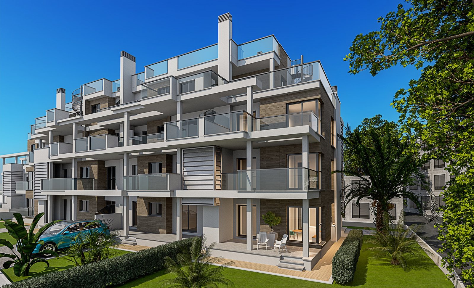 In der charmanten Stadt Denia gelegen, bietet dieser exklusive Wohnkomplex insgesamt 14 Wohnungen, die für das mediterrane Umfeld konzipiert sind. Di