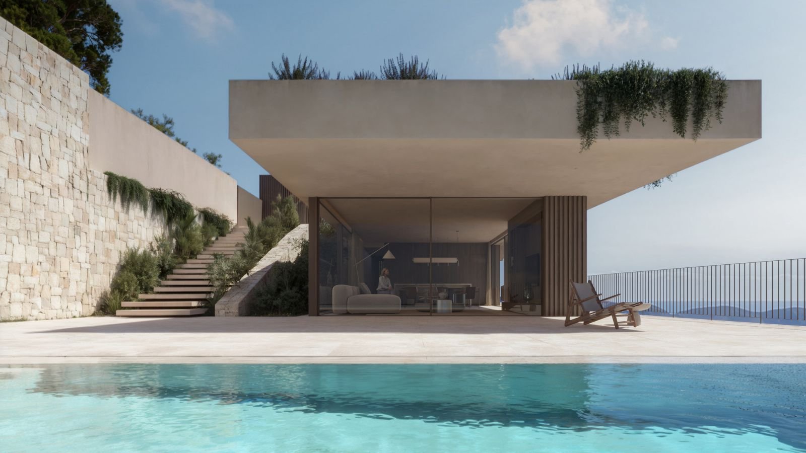 Diese exklusive Villa befindet sich in der charmanten Ortschaft Moraira und bietet eine privilegierte Umgebung mit Meerblick. Sie wurde für diejenige