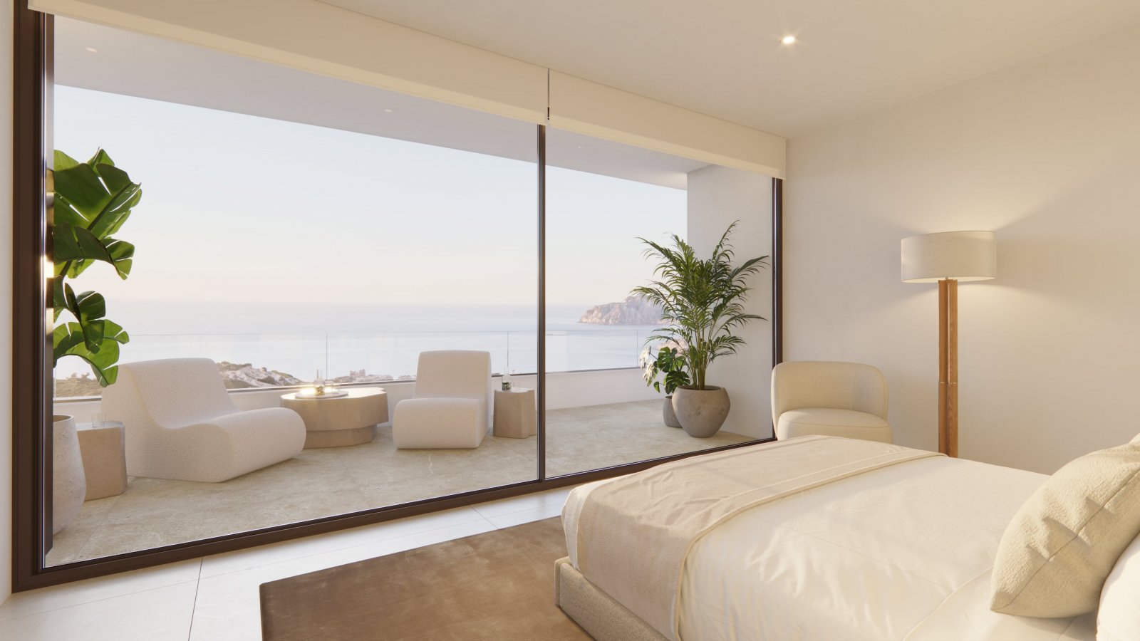 In der exklusiven Gegend von Cumbre del Sol gelegen, bietet diese Villa eine privilegierte Umgebung mit Meerblick. Sie wurde für diejenigen entworfen