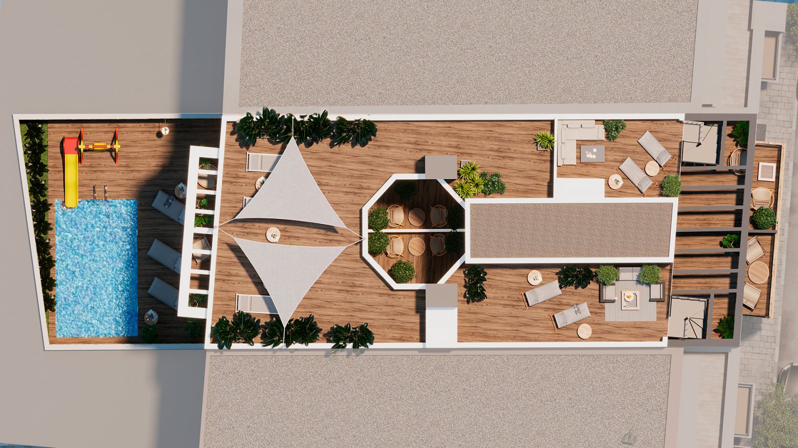 In der schönen Stadt Torrevieja gelegen, bietet dieser Wohnkomplex eine Auswahl von 10 exklusiven Immobilien, darunter Apartments, Erdgeschosse und P