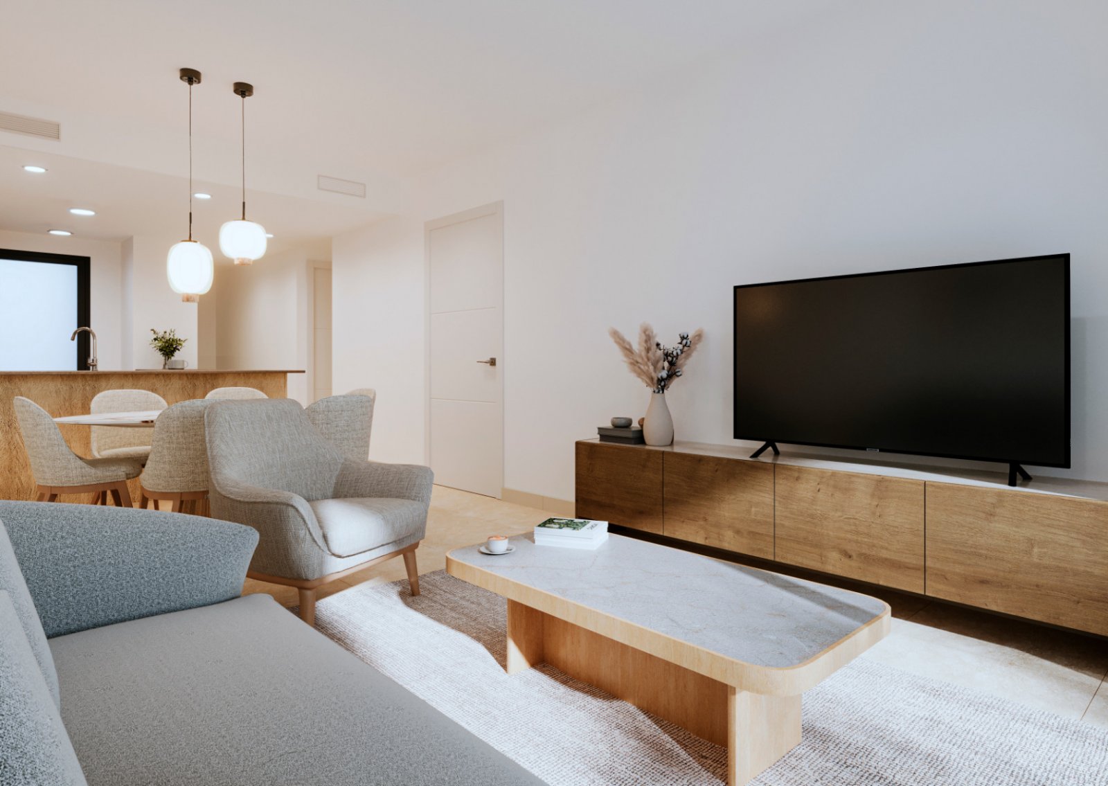 Optionen: Erdgeschoss & Dachgeschoss, 2 Schlafzimmer / 1 Bad ab 272.000 €, – 2 Schlafzimmer / 2 Bäder ab 315.000 € – 3 Schlafzimmer / 2 Bäder 371