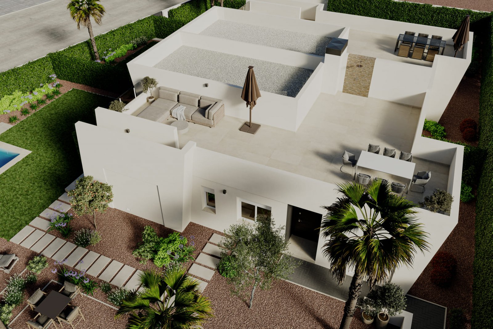 In der prestigeträchtigen Umgebung von La Finca Golf gelegen, bietet dieses Wohnensemble eine exklusive Auswahl von 10 Immobilien, darunter Apartment