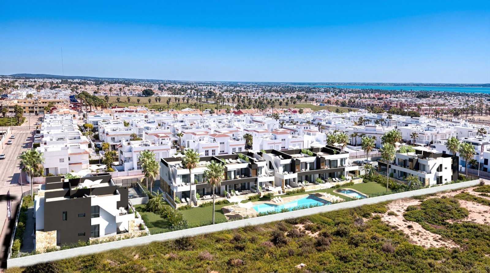 In der charmanten Ciudad Quesada gelegen, bietet diese Wohnanlage eine Auswahl von 28 Bungalows, die für diejenigen entworfen wurden, die ein Gleichg
