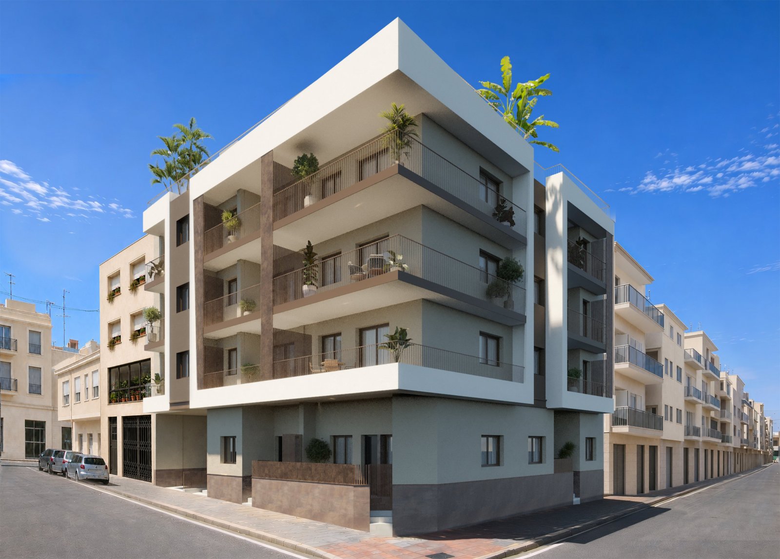 In der charmanten Stadt Santa Pola gelegen, bietet diese exklusive Wohnanlage eine Auswahl von 14 Wohnungen, darunter Apartments, Erdgeschosse und Pe